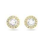 SWAROVSKI Women Angelic Pierced Earrings, Gold Tone Finish, Clear Crystals - Fast Shipping to USA & Canada - Image 2