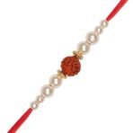 ACCESSHER Traditional Rudraksh Rakhi Pack of 6 with Pooja Thali & Card - Fast Shipping to USA & Canada - Image 5