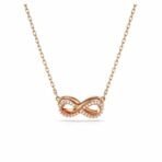 Swarovski Women's Hyperbola Pendant, Pav?, Infinity, White, Rose Gold-Tone Plated - Fast Shipping to USA & Canada - Image 2
