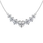 HighSpark 925 Sterling Silver Sparkling Moissanite Heart Solitaire Pendant & Chain - Fast Shipping to USA & Canada - Image 2