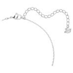 Swarovski Women Dancing Swan Necklace, White, Rhodium Plated - Fast Shipping to USA & Canada - Image 4