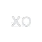 CLARA 925 Sterling Silver XO Geometric Earrings | Platinum Plated |Gift for Women and Girls - Fast Shipping to USA & Canada