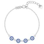 GIVA 925 Silver Evil Eye Bracelet, Adjustable | Gifts for Women and Girls |With Certificate of Authenticity and 925 Stamp | 6 Months Warranty* - Image 2