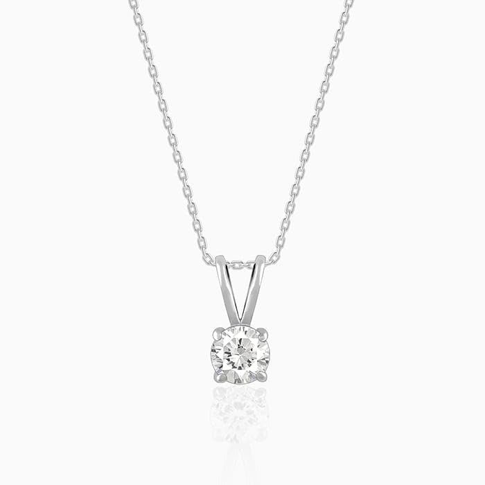 31U04JTPHlL.jpg GIVA 925 Silver Anushka Sharma Silver Zircon Pendant with Link Chain| Necklace to Gift Women & Girls | With Certificate of Authenticity and 925 Stamp | 6 Months Warranty - Image 1