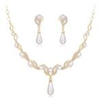 Shining Diva Fashion Latest Stylish Design Fancy Traditional Pearl Necklace Jewellery Set for Women (15121s) - Fast Shipping to USA & Canada - Image 2