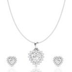 ANAYRA Heart Solitaire 925 Silver Pendant Set for Women | Stylish Fashion Jewellery Gift - Fast Shipping to USA & Canada - Image 2