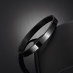 Fashion Frill Silver Chain For Men Stainless Steel Square Silver Chain Pendant with Black Kada Bracelet For Men Boys Stylish Mens Jewellery - Fast Shipping to USA & Canada - Image 6