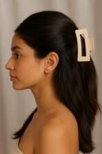 AccessHer Large Rectangular Double-Colour Claw Hair Clips (Pack of 3)" - Fast Shipping to USA & Canada - Image 5