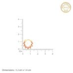 GIVA 925 Silver Golden Zig-Zag Red Nose Ring| Gifts for Women and Girls | With Certificate of Authenticity and 925 Stamp | 6 Month Warranty* - Image 6