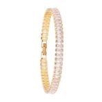 SALTY Anti Tarnish Glimmer Diamond Tennis Bracelet for Women | Fancy Jewellery Gifts | Hand Band | Latest Fashion Accessories for Girls | Minimal Jewelry Design | Gift for Mother's Day - Fast Shipping to USA & Canada - Image 2