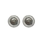 ACCESSHER Oxidised Silver Stud Earrings - Fast Shipping to USA & Canada - Image 2
