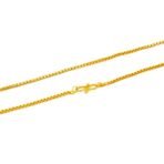 Fashion Frill Elegant Golden Chain For Women Gold Plated Neck Wear Necklace Golden Chains For Men Boys Women Girls Long Chain Anniverysary Love Gifts 28 Inches Chains Jewellery - Fast Shipping to USA & Canada - Image 5