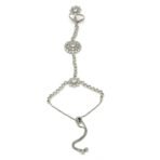 ZENEME Rose Gold-Plated White American Diamond Studded Flower Graceful Hand Chain Ring Bracelet For Girls and Women - Fast Shipping to USA & Canada - Image 7