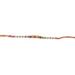 ACCESSHER Traditional Beads Rakhi with Roli Kumkum & Card - Fast Shipping to USA & Canada