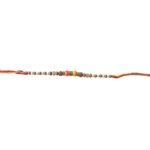ACCESSHER Traditional Beads Rakhi with Roli Kumkum & Card - Fast Shipping to USA & Canada