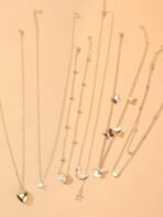 Shining Diva Fashion 5-7 Pcs Combo Latest Stylish Western Necklace Set for Women Pendant Necklace Gifts for Girls - Fast Shipping to USA & Canada - Image 7