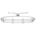 Clara 925 Pure Silver Multi Chain Bracelet | Adjustable, Anti Tarnish | Gifts for Women and Girls - Fast Shipping to USA & Canada - Image 2