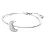 Swarovski Sublima bangle, Moon, White, Rhodium plated - Fast Shipping to USA & Canada - Image 3