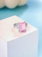 Yellow Chimes Rings For Women & Girls | Crystals From Swarovski And White Stone Cocktail Designed Ring | Silver Tone Ring For Women | Birthday And Anniversary Gift - Fast Shipping to USA & Canada - Image 7