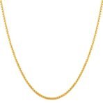 Fashion Frill Elegant Golden Chain For Women Gold Plated Neck Wear Necklace Golden Chains For Men Boys Women Girls Long Chain Anniverysary Love Gifts 28 Inches Chains Jewellery - Fast Shipping to USA & Canada - Image 2