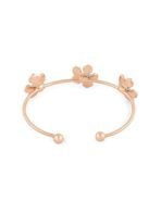 ZAVERI PEARLS Multicolor Enamel Flowers Contemporary Cuff Bracelet For Women-ZPFK14787 - Fast Shipping to USA & Canada - Image 3