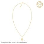 GIVA 925 Silver Golden Glint Pendant With Link Chain| Necklace to Gift Women & Girls | With Certificate of Authenticity and 925 Stamp | 6 Months Warranty* - Image 5