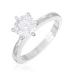 ANAYRA Fine Silver Jewellery Princess Solitaire Adjustable Ring for Women | Fashion Jewellery Gift - Fast Shipping to USA & Canada - Image 2