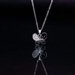 Fashion Frill Cute Silver Chain Pendant For Women Girls Butterfly Leaf Designs Silver Plated Pendant Necklace For Women Girls Jewellery Combo Set Gift For Sister - Fast Shipping to USA & Canada - Image 6