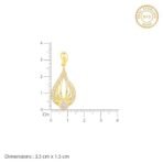 GIVA 925 Silver Golden Glint Pendant With Link Chain| Necklace to Gift Women & Girls | With Certificate of Authenticity and 925 Stamp | 6 Months Warranty* - Image 6
