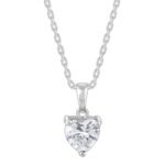 GIVA 925 Anushka Sharma Silver Solitaire Heart Pendant with Link Chain |Gifts for Girlfriend, Gifts for Women & Girls| With Certificate of Authenticity and 925 Stamp | 6 Month Warranty
