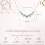 HighSpark 925 Sterling Silver Sparkling Moissanite Heart Solitaire Pendant & Chain - Fast Shipping to USA & Canada - Image 3