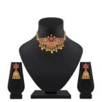 Shining Diva Fashion Latest Stylish Design Fancy Choker Traditional Necklace Jewellery Set for Women - Fast Shipping to USA & Canada - Image 7