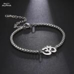 SALTY Alpha Auspicious OM Stainless Steel Bracelet for Men - Fast Shipping to USA & Canada - Image 3