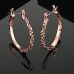 Estele Fashionable Hoop & Circular Drop Earrings for Girls & Women's - Fast Shipping to USA & Canada - Image 3