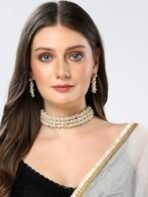 Shining Diva Fashion Latest Stylish Design Fancy Traditional Pearl Necklace Jewellery Set for Women (15945s) - Fast Shipping to USA & Canada - Image 4