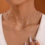 Shining Diva Fashion Set of 3 Latest Stylish Pearl Chain Necklace for Women and Girls (rrsd16560np) - Fast Shipping to USA & Canada - Image 6