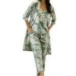 BLACK TEETAR Ethnic Rayon Co-ord Set - Fast Shipping to USA & Canada