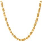 Fashion Frill Stylish Golden Chain For Men1Gram Gold Plated Brass Necklace Gold Chain For Men Boys Designer Chains Mens Jewellery 20 Inches - Fast Shipping to USA & Canada - Image 2