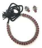 Sasitrends German Silver Oxidised Jewellery Set with AD Stones for Women & Girls - Traditional Elegance for Every Occasion - Fast Shipping to USA & Canada - Image 6