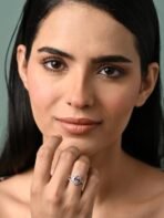 Clara Pure 925 Sterling Silver Malin Pink Designer Solitaire Finger Ring | Swiss Zircon Platinum Plated | Size Adjustable | Gift for Women Girls Wife Girlfriend - Fast Shipping to USA & Canada - Image 4