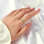 SALTY Forever Radiance Gold Finger Ring for Women - Fast Shipping to USA & Canada - Image 3