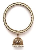 Karatcart Set of 2 Gold Plated Kundan Studded Jhumki Bangles Set for Women - Fast Shipping to USA & Canada - Image 5