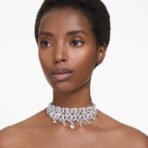 Swarovski Women's Mesmera Choker, Mixed Cuts, White, Rhodium Plated - Fast Shipping to USA & Canada - Image 6