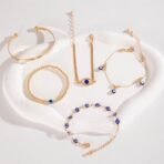 Shining Diva Fashion Evil Eye Charm Lucky Protection Bohemian Stackable Multilayer Beaded Bracelet for Women and Girls - Fast Shipping to USA & Canada - Image 6