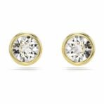 Swarovski Women's Imber Stud Earrings, Round Cut, White, Gold-Tone Plated - Fast Shipping to USA & Canada - Image 2