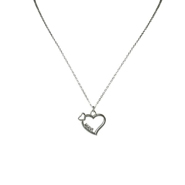 ACCESSHER Silver Tone AD Pendant Necklace Set with Earrings - Fast Shipping to USA & Canada