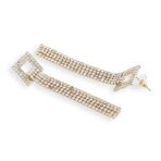 Accessher Gold Plated Rhinestone Dangle Earrings - Fast Shipping to USA & Canada - Image 2