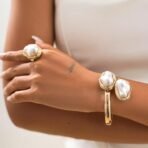 Shining Diva Fashion Latest Stylish Design Fancy Bracelet Ring Necklace Jewellery Set for Women (16556s) - Fast Shipping to USA & Canada - Image 4