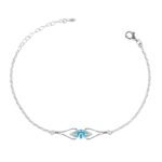 Clara 925 Sterling Silver Topaz Bracelet | Adjustable, Rhodium Plated, Swiss Zirconia | Gift for Women and Girls - Fast Shipping to USA & Canada