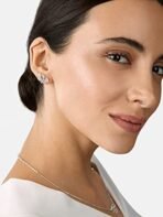 MINUTIAE Vine Shape Pendant Necklace Chain Bracelet And Earring Jewellery Combo Set With Solitaire Crystal Diamond For Women and Girls - Fast Shipping to USA & Canada - Image 5